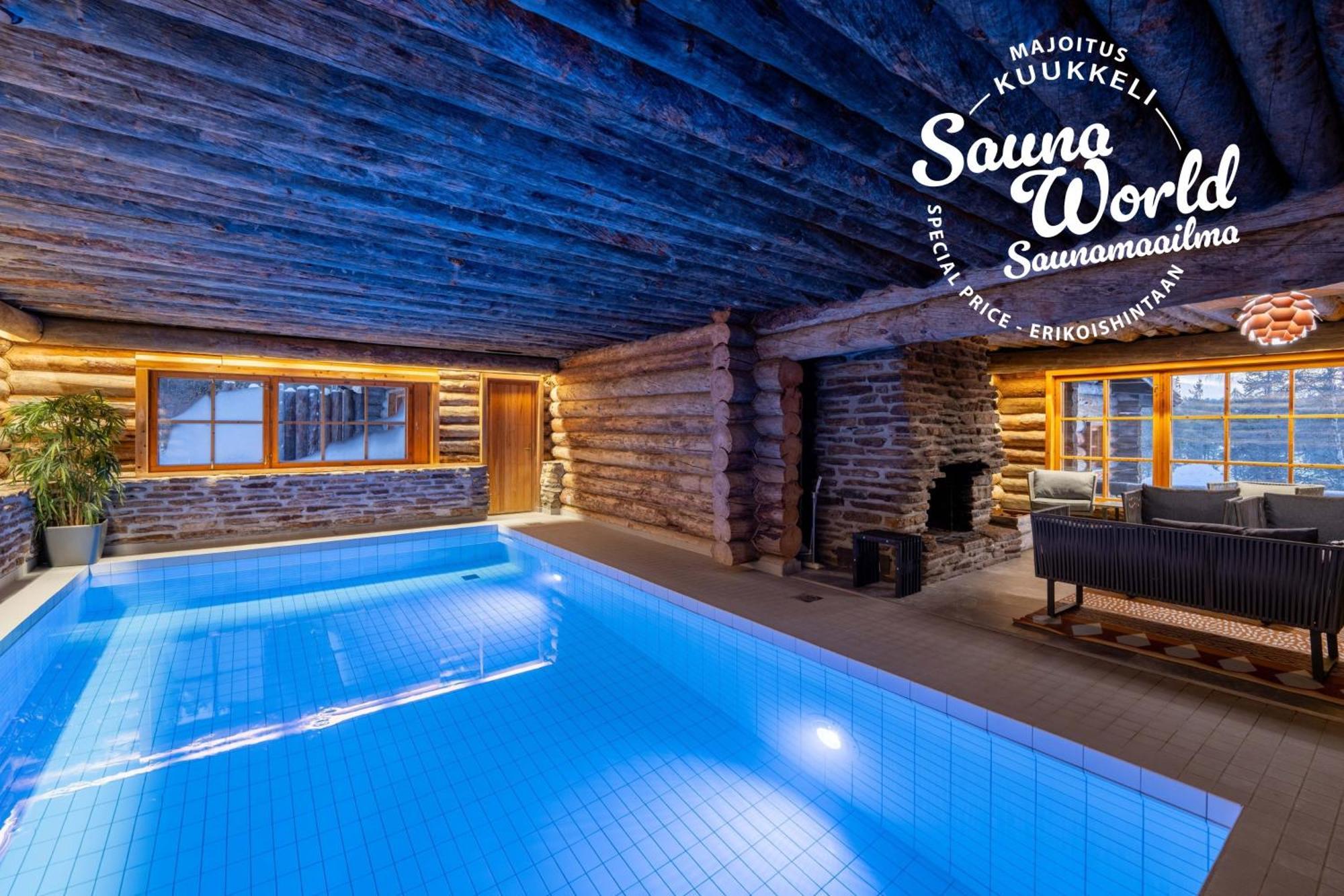 Kuukkeli Log Houses Aurora Cabin - Jaspis Сариселка Екстериор снимка