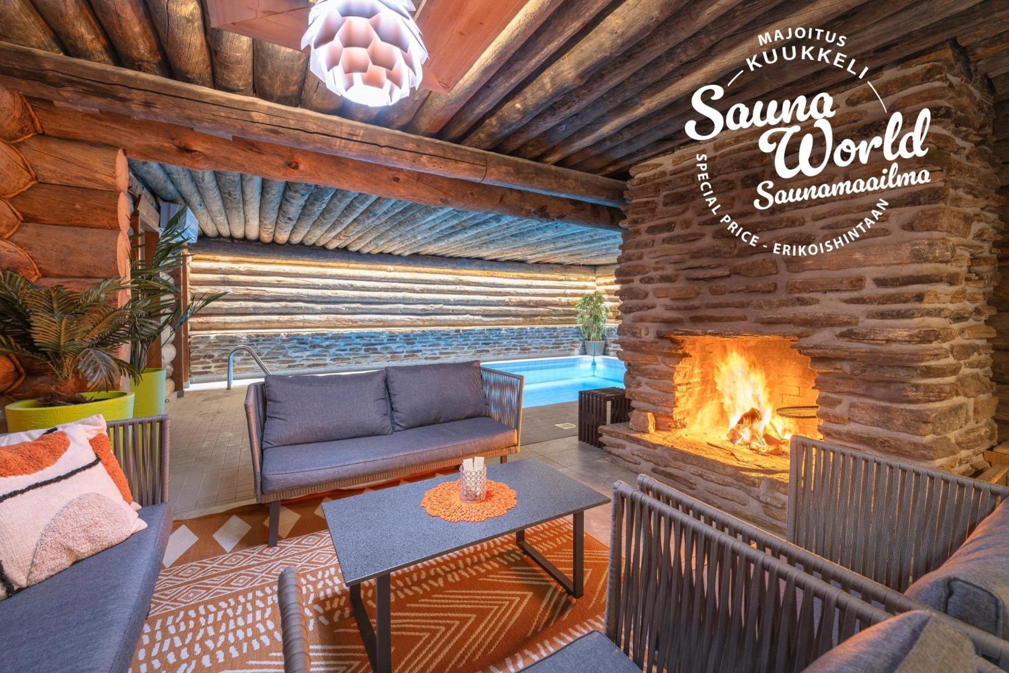 Kuukkeli Log Houses Aurora Cabin - Jaspis Сариселка Екстериор снимка