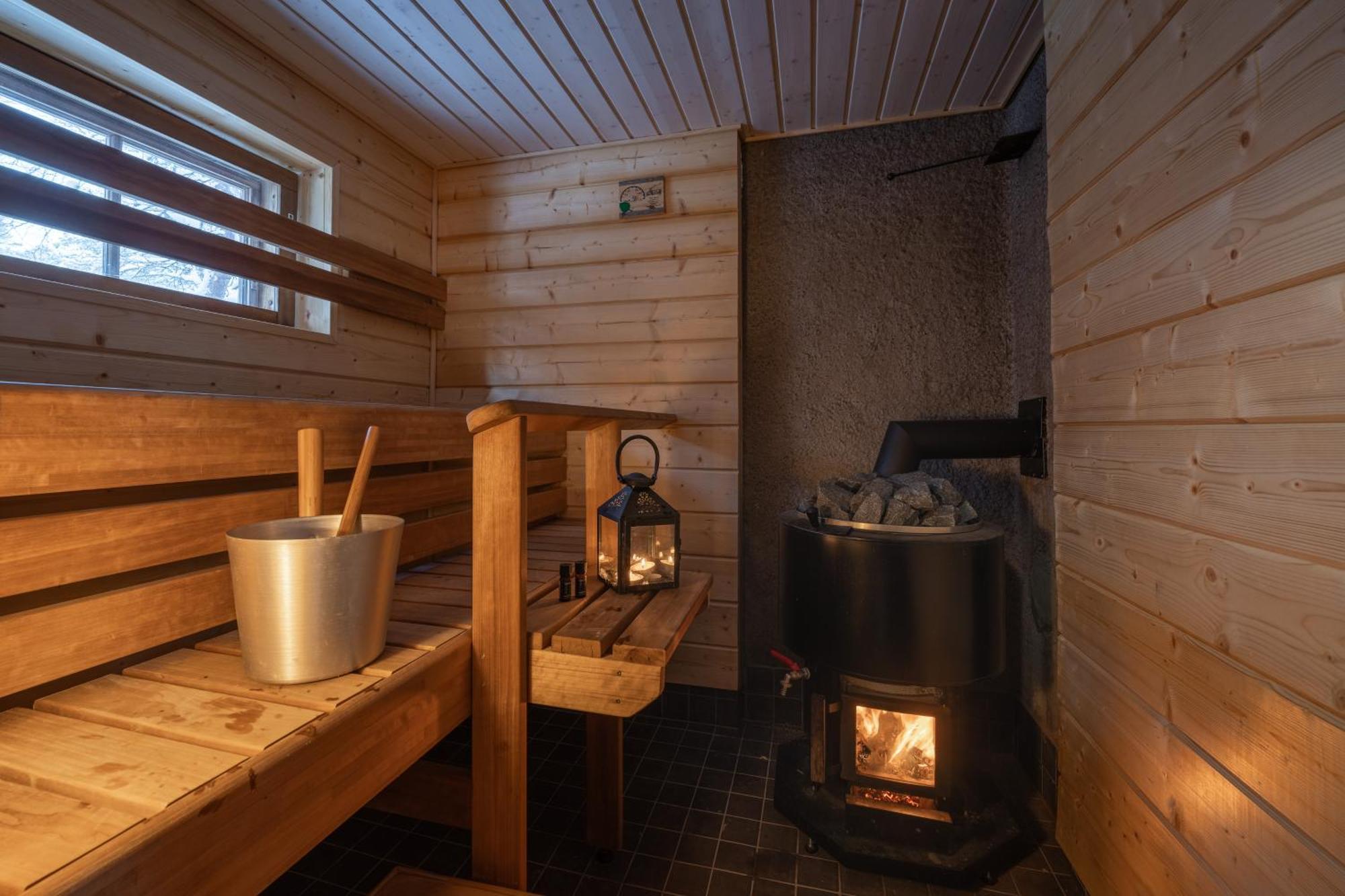 Kuukkeli Log Houses Aurora Cabin - Jaspis Сариселка Екстериор снимка