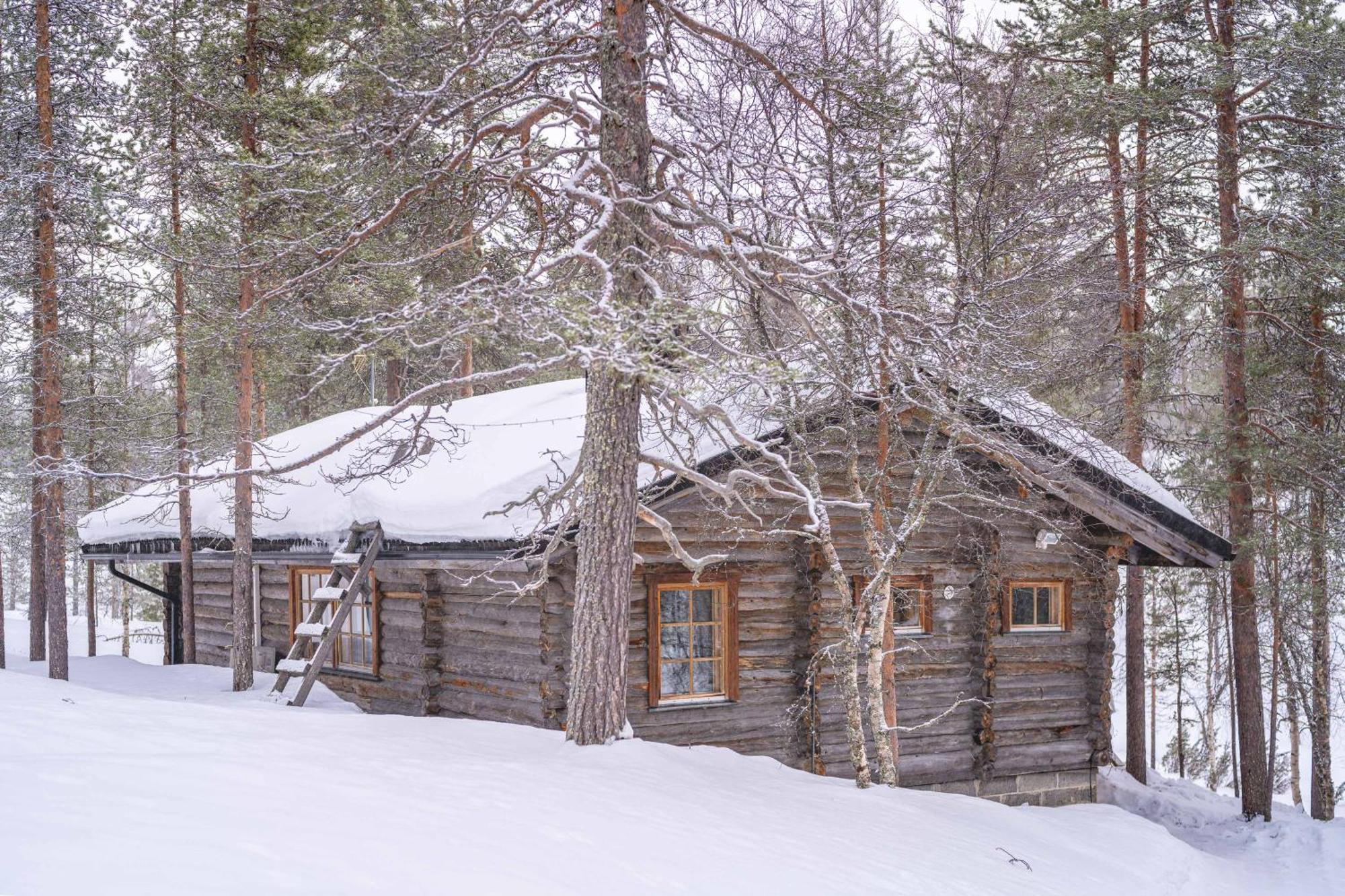 Kuukkeli Log Houses Aurora Cabin - Jaspis Сариселка Екстериор снимка